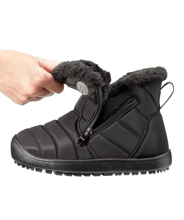 Women's Dual Zipper Extra Wide Winter Boots