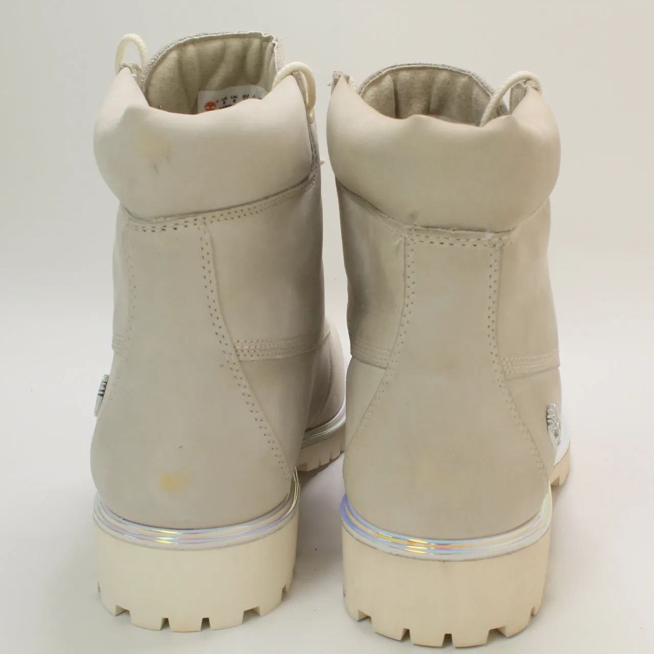 Womens Timberland Lyonsdale Boots Cream Irridescent Uk Size 6